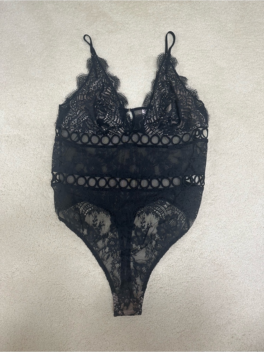 Victoria’s Secret Very Sexy Chantilly Lace Plunge Teddy Size L